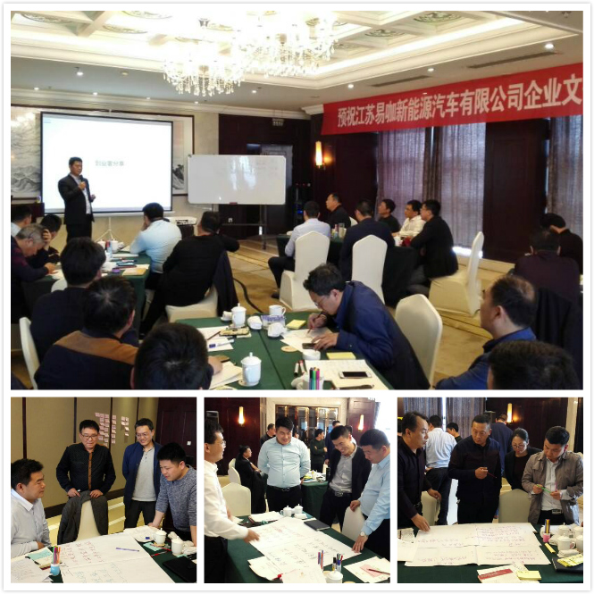 某新能源汽车企业文化工作坊